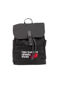 Plecak New Balance LAB51500BK – czarny. Kolor: czarny. Materiał: bawełna. Wzór: aplikacja, napisy. Styl: casual
