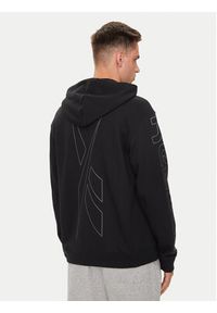Reebok Bluza Logo Mash Up 100075616 Czarny Relaxed Fit. Kolor: czarny. Materiał: bawełna #3