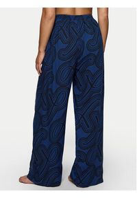 Triumph Spodnie materiałowe Beach MyWear 10222189 Granatowy Wide Leg. Kolor: niebieski. Materiał: wiskoza #5
