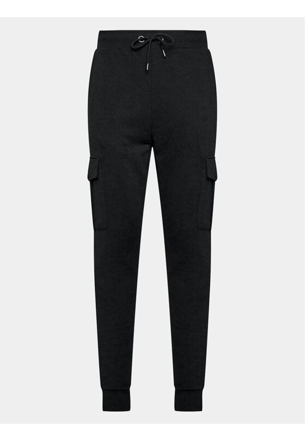 Brave Soul Spodnie dresowe MJB-581GAUZE Czarny Regular Fit. Kolor: czarny. Materiał: bawełna