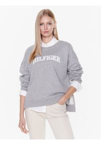 TOMMY HILFIGER - Tommy Hilfiger Bluza Tonal WW0WW37561 Szary Regular Fit. Kolor: szary. Materiał: bawełna