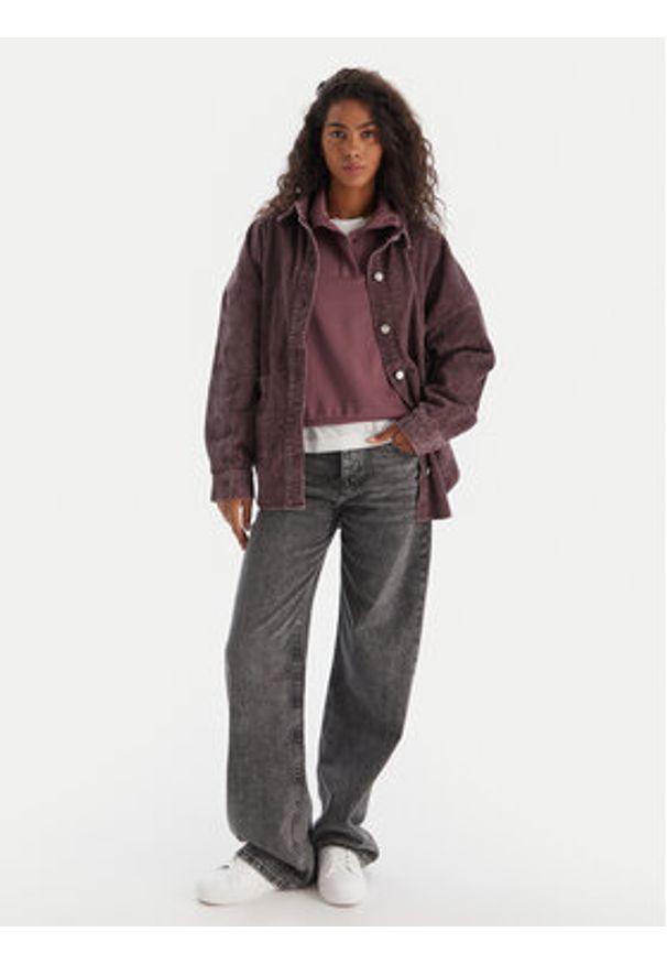 Roxy Koszula Kick Back Washed Cord ERJWT03697 Fioletowy Regular Fit. Kolor: fioletowy. Materiał: bawełna