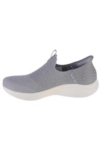 skechers - Buty SKECHERS SLIP-INS: SUMIT Szary. Okazja: na co dzień. Kolor: szary. Materiał: tkanina. Model: Skechers Sport. Sport: turystyka piesza #2