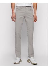 BOSS - Boss Spodnie materiałowe Delaware 3-5-20 50449504 Szary Slim Fit. Kolor: szary. Materiał: bawełna #1