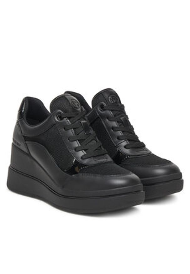 MICHAEL Michael Kors Sneakersy Emmy 43F5EMFS3L Czarny. Kolor: czarny. Materiał: skóra