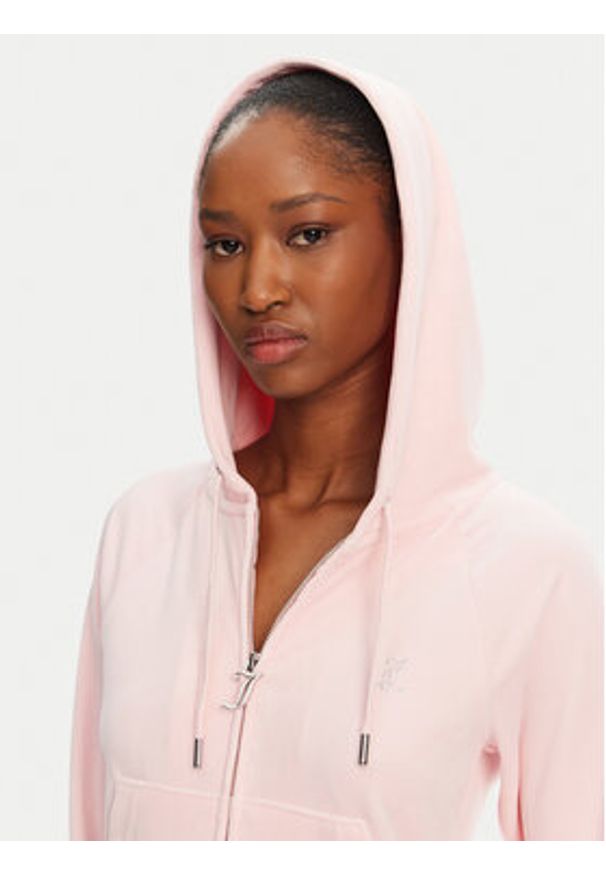 Juicy Couture Bluza Madison JCWA122001 Różowy Slim Fit. Kolor: różowy. Materiał: syntetyk