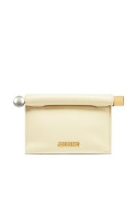 JACQUEMUS Torebka La Petite Pochette Rond C 241BA392-3171 Écru. Materiał: skórzane