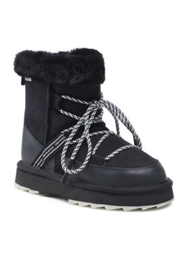 EMU Australia Śniegowce Blurred W12641 Czarny. Kolor: czarny. Materiał: skóra