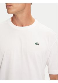 Lacoste T-Shirt TH7618 Biały Regular Fit. Kolor: biały. Materiał: syntetyk, bawełna #3