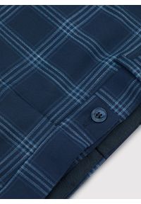 Pako Lorente - PAKO LORENTE – Granatowe spodnie garniturowe w niebieską kratę. Kolor: niebieski. Materiał: poliester, elastan, wiskoza #5