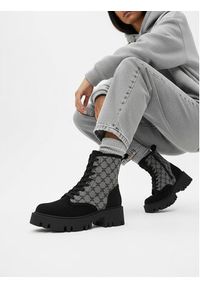 Nine West Trzewiki CEO-MALAK-01 Szary. Kolor: szary. Materiał: materiał #8