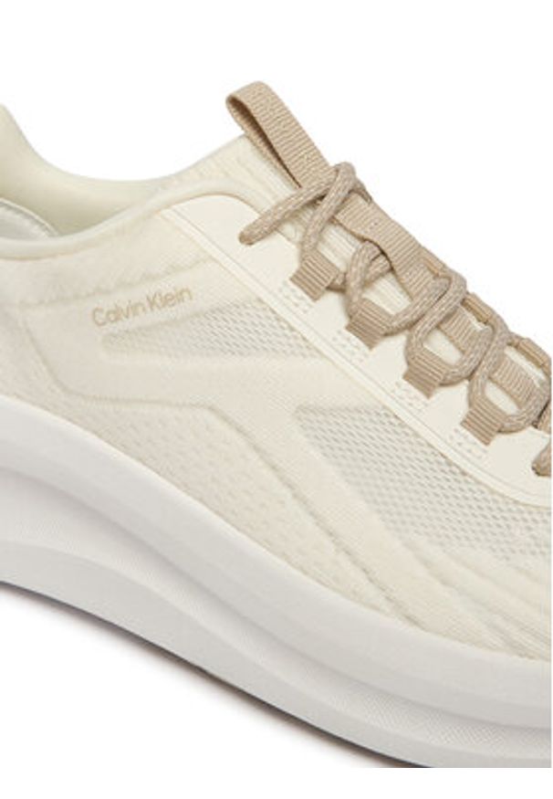 Calvin Klein Sneakersy Chunky Run Ckstripe Lup Sp Kn HW0HW03006 Biały. Kolor: biały. Materiał: materiał. Sport: bieganie