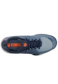 Buty do tenisa męskie K-Swiss Hypercourt Express 2 Allcourt. Zapięcie: sznurówki. Kolor: niebieski. Materiał: materiał, syntetyk, tkanina. Szerokość cholewki: normalna. Sport: tenis