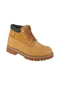 skechers - Buty do chodzenia męskie Skechers Sergeants Verdict. Wysokość cholewki: za kostkę. Zapięcie: sznurówki. Kolor: żółty. Materiał: materiał, skóra, syntetyk. Szerokość cholewki: normalna. Sport: turystyka piesza