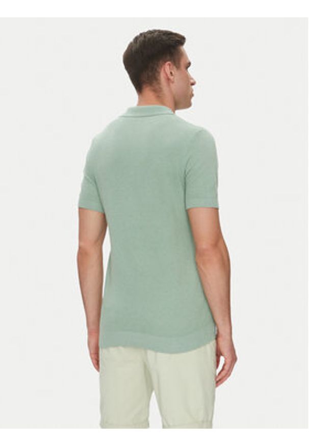 INDICODE Polo Invorm 30-485 Zielony Regular Fit. Typ kołnierza: polo. Kolor: zielony. Materiał: syntetyk
