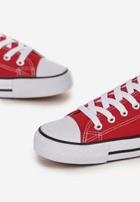 Born2be - Czerwone Trampki przed Kostkę Fissi. Wysokość cholewki: przed kostkę. Kolor: czerwony. Styl: klasyczny #5