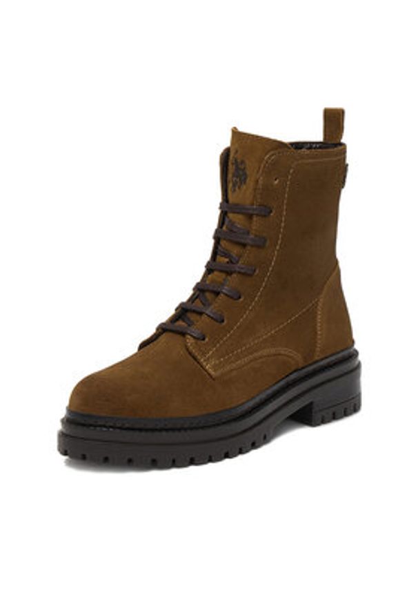 U.S. Polo Assn. Trzewiki CEO-VIZAG002W/EL1 Brązowy. Kolor: brązowy. Materiał: zamsz, skóra