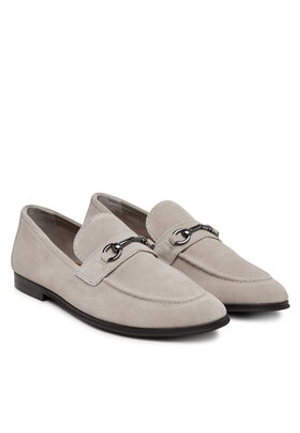 Aldo Półbuty Traveller 14006955 Szary. Kolor: szary. Materiał: skóra