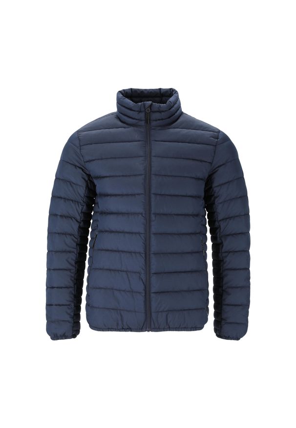 Kurtka puchowa Whistler Edge. Kolor: niebieski. Materiał: puch. Sport: turystyka piesza