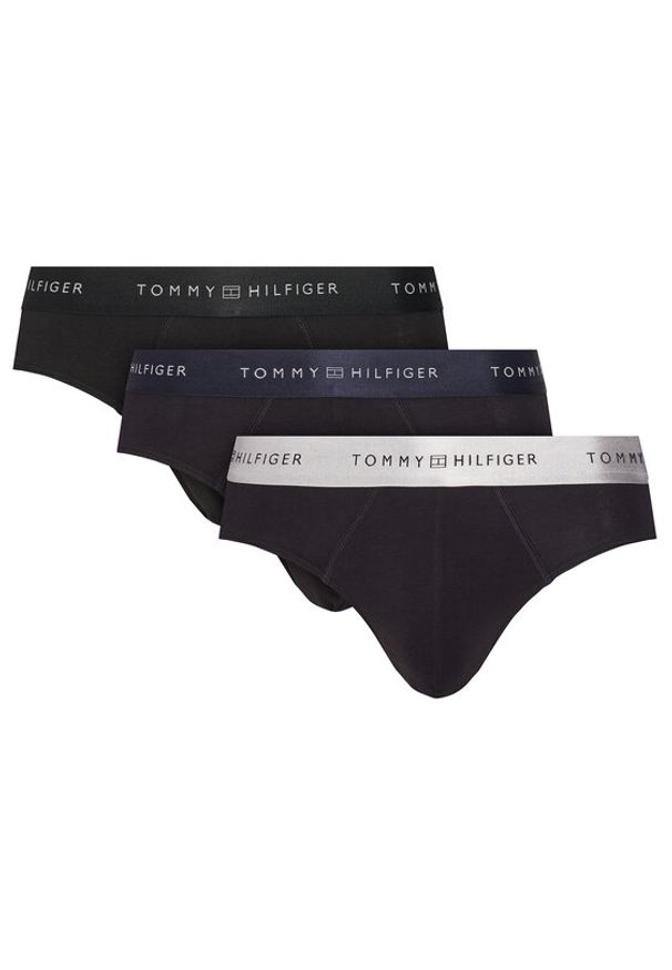 TOMMY HILFIGER - Tommy Hilfiger Komplet 3 par slipów UM0UM03703 Czarny. Kolor: czarny. Materiał: bawełna