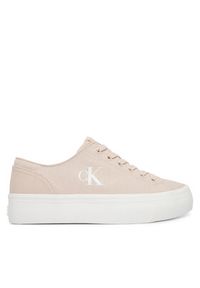 Calvin Klein Jeans Sneakersy Vulc Flatform Low Canvas Mg YW0YW01763 Różowy. Kolor: różowy. Materiał: materiał #2