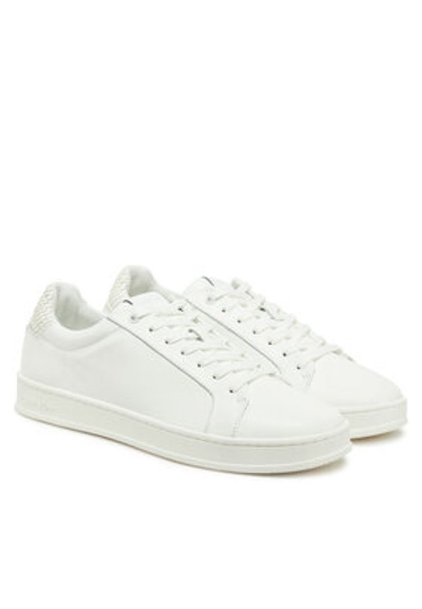 Calvin Klein Sneakersy HM0HM01767 Biały. Kolor: biały. Materiał: skóra