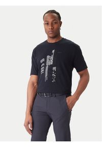 BOSS T-Shirt GRX Zone 50552184 Granatowy Relaxed Fit. Kolor: niebieski. Materiał: bawełna