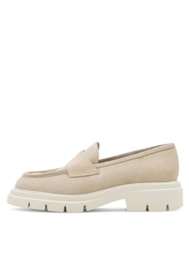 Gino Rossi Loafersy GRACE-E24-26372LM Beżowy. Kolor: beżowy. Materiał: zamsz, skóra