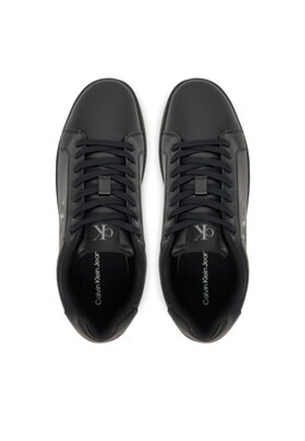 Calvin Klein Jeans Sneakersy Classic Cupsole Mono Lth YM0YM01369 Czarny. Kolor: czarny. Materiał: skóra