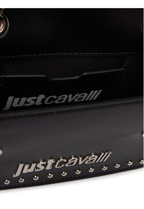 Just Cavalli Torebka 80RA4BP1 ZSD95 Czarny. Kolor: czarny. Materiał: skórzane
