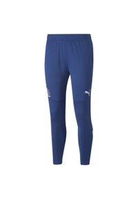 Puma - Spodnie treningowe om 2022/23. Kolor: niebieski, biały, wielokolorowy
