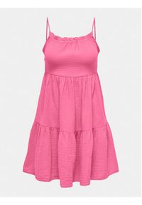 only - ONLY Sukienka letnia Thyra 15317781 Różowy Regular Fit. Kolor: różowy. Materiał: bawełna. Sezon: lato #6