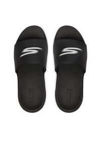 skechers - Skechers Klapki 229269/BLK Czarny. Kolor: czarny. Materiał: skóra #6