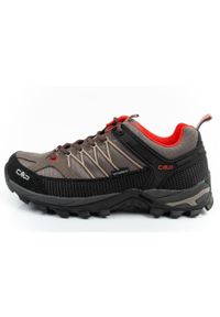Buty sportowe męskie trekkingowe CMP Rigel wodoodporne. Kolor: wielokolorowy, czarny, brązowy. Materiał: materiał, syntetyk