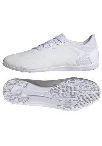 Adidas - Buty adidas Predator Accuracy.4 In FZ6117 białe. Kolor: biały. Materiał: materiał, syntetyk. Szerokość cholewki: normalna #3