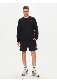 Reebok Bluza Identity Small Logo 100050282 Czarny Regular Fit. Kolor: czarny. Materiał: bawełna, syntetyk