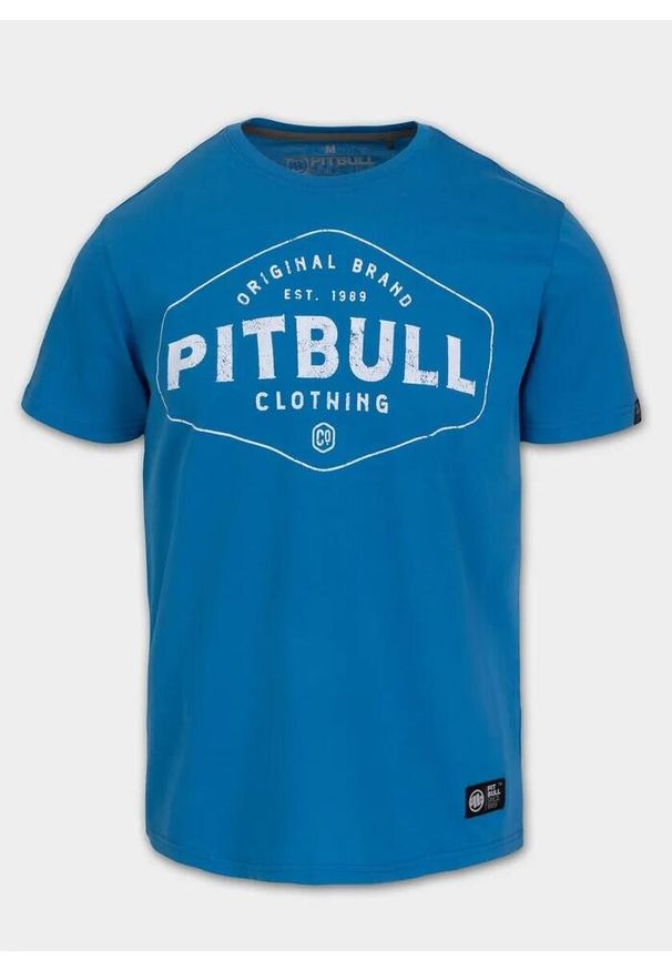 PITBULL - Pitbull Lekka bawełniana koszulka Pitbull Co. Niebieska. Kolor: niebieski. Materiał: bawełna