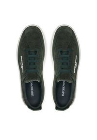 Emporio Armani Sneakersy X3X207 XR158 00571 Zielony. Kolor: zielony. Materiał: skóra, zamsz #2