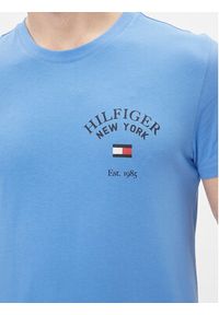 TOMMY HILFIGER - Tommy Hilfiger T-Shirt Arch Varsity Tee MW0MW33689 Granatowy Regular Fit. Kolor: niebieski. Materiał: bawełna #4