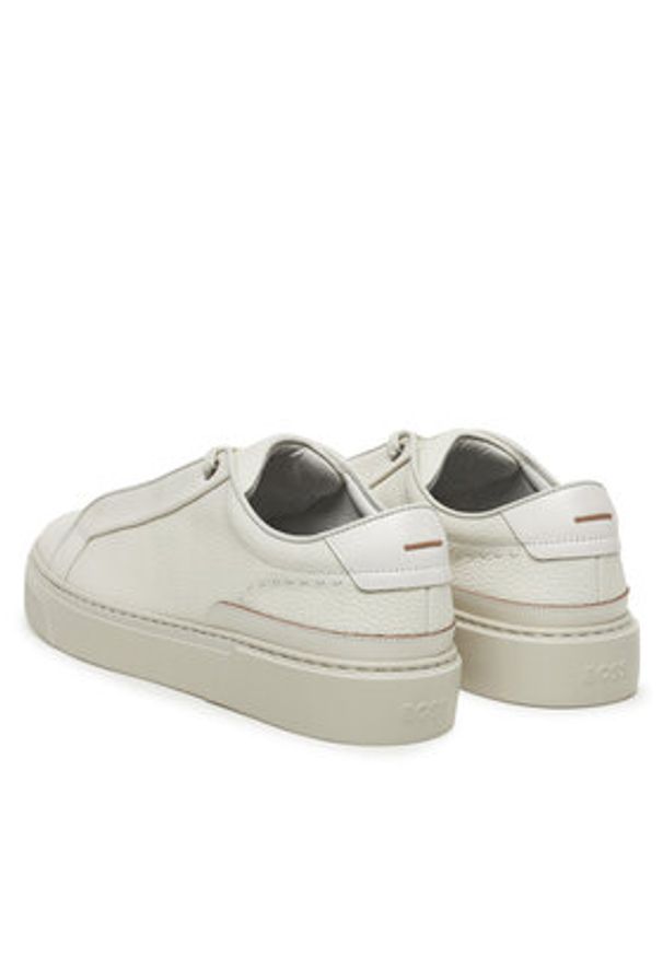 BOSS Sneakersy 50545153 Biały. Kolor: biały. Materiał: skóra