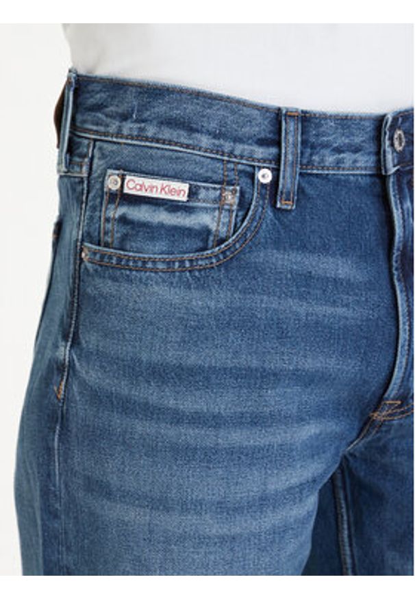 Calvin Klein Jeans Jeansy 90S LV04RD722G Niebieski Straight Fit. Kolor: niebieski