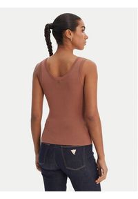Fracomina Top FR26ST4005K524R9 Brązowy Slim Fit. Kolor: brązowy. Materiał: wiskoza #5