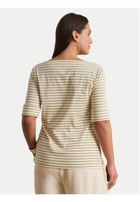 Lauren Ralph Lauren - LAUREN RALPH LAUREN Bluzka Judy 200P13919002 Beżowy Regular Fit. Kolor: beżowy. Materiał: bawełna #8