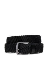 Calvin Klein Pasek Męski Ck Casual Elastic Braided 35Mm K50K512839 Czarny. Kolor: czarny. Materiał: materiał. Styl: casual