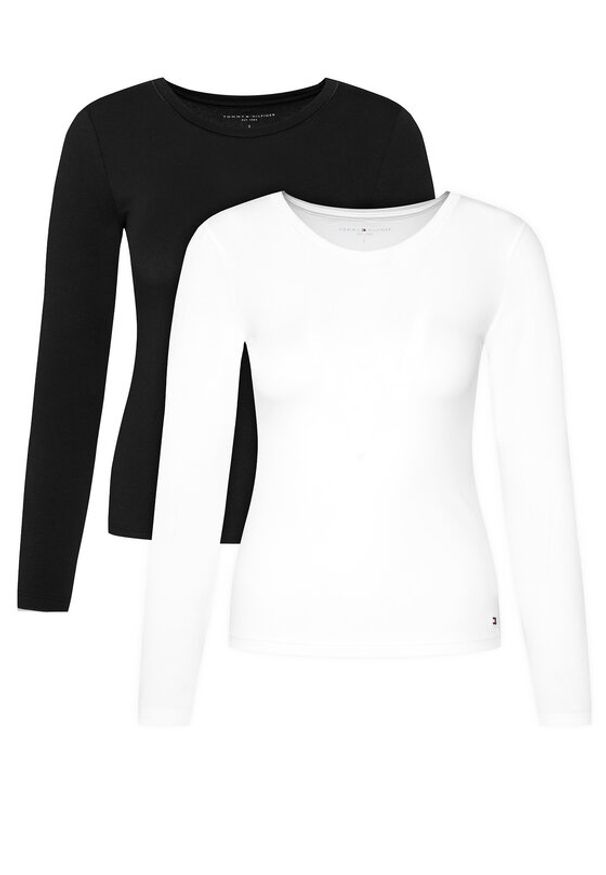 TOMMY HILFIGER - Tommy Hilfiger Komplet 2 bluzek UW0UW06132 Kolorowy Slim Fit. Materiał: bawełna. Wzór: kolorowy