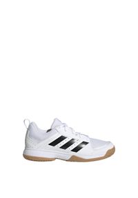 Buty do siatkówki dla dzieci Adidas Ligra 7 Indoor Shoes. Kolor: biały, wielokolorowy, czarny. Sport: siatkówka #1