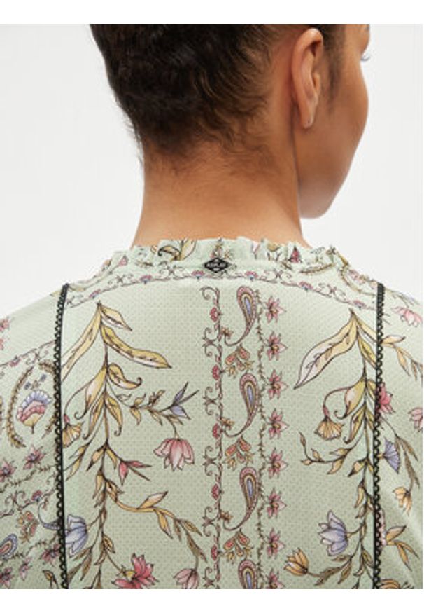 Replay Sukienka letnia W9105.000.74956 Zielony Regular Fit. Kolor: zielony. Materiał: wiskoza. Sezon: lato