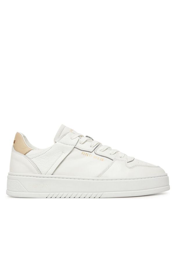 Replay - REPLAY Sneakersy GMZ6S .000.C0002L Biały. Kolor: biały. Materiał: skóra