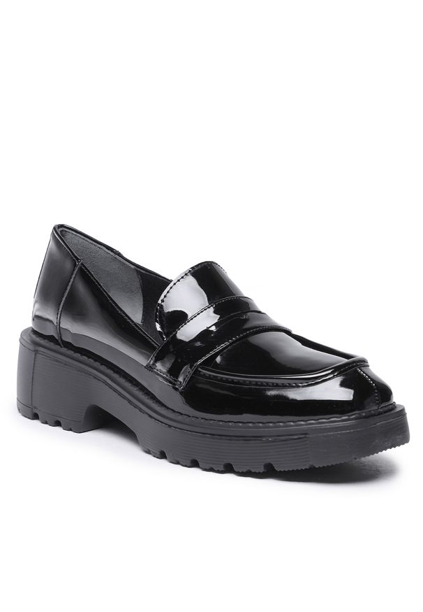 Loafersy Ryłko 2ZR16_A Czarny 4NP. Kolor: czarny. Materiał: skóra