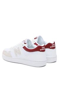 New Balance Sneakersy BB480LKB Biały. Kolor: biały. Materiał: skóra #4